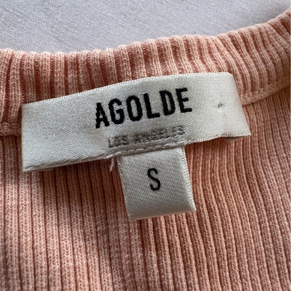 Agolde Ribbed Rayne Tank in Cabana size S - Picture 6 of 7